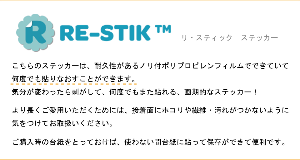 ウォールステッカー,フライ,貼って、剥がせて、また貼れる！