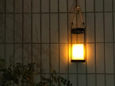コードレスライトで屋外でも1