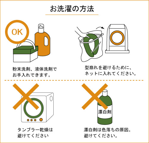 お洗濯の方法