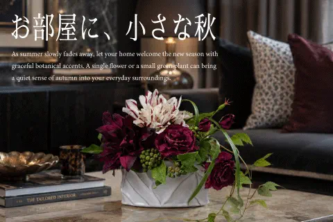 いつもの部屋に、秋をひとさじ。植物で楽しむ模様替え