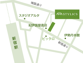 スタイリクス新宿店map