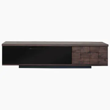 アルダー無垢材×ガラス扉。高級モダンテレビボード | レンタルできる家具
